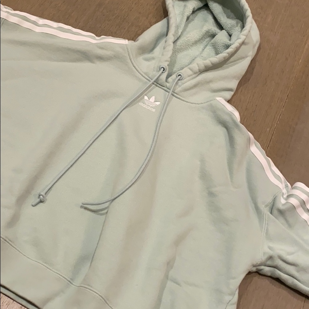 Mint green Adidas hoodie
